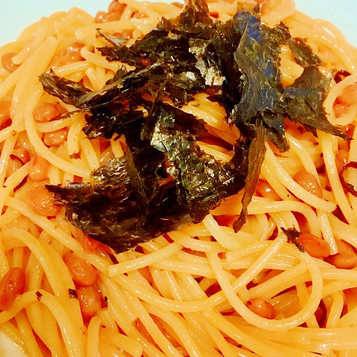 納豆好きの簡単 ピリ辛納豆パスタ レシピ 作り方 By えもレピ 楽天レシピ